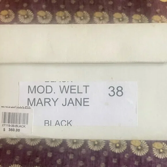 Caron Callahan Welt Mary Jane in Black Polished Leather - Picture 3 of 7